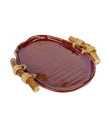 Wooden Handle Plate CHWHP04